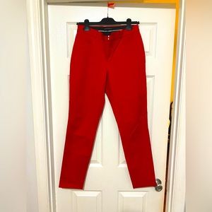 Banana Republic, Sloan pants in red. Size 4 Tall.